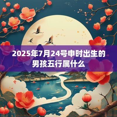 2025年7月24号申时出生的男孩五行属什么