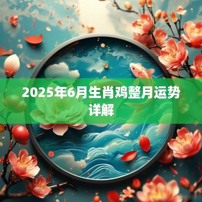 2025年6月生肖鸡整月运势详解