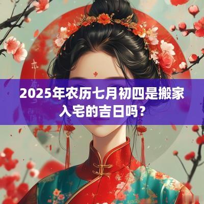 2025年农历七月初四是搬家入宅的吉日吗？