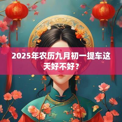 2025年农历九月初一提车这天好不好？