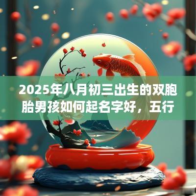 2025年八月初三出生的双胞胎男孩如何起名字好，五行属什么？