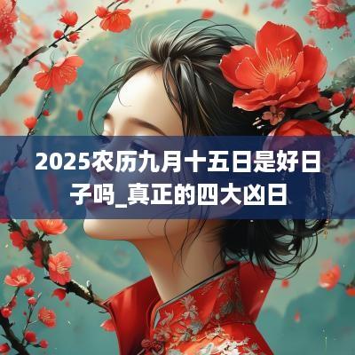 2025农历九月十五日是好日子吗_真正的四大凶日