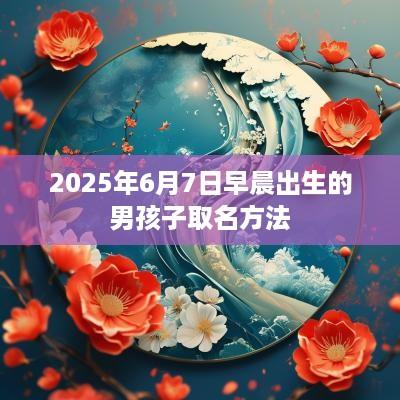 2025年6月7日早晨出生的男孩子取名方法