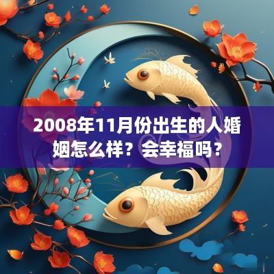 2008年11月份出生的人婚姻怎么样？会幸福吗？