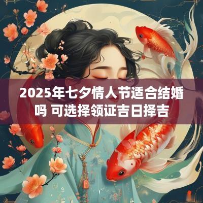 2025年七夕情人节适合结婚吗 可选择领证吉日择吉