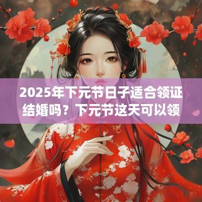 2025年下元节日子适合领证结婚吗？下元节这天可以领证吗？