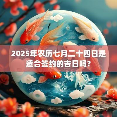 2025年农历七月二十四日是适合签约的吉日吗？
