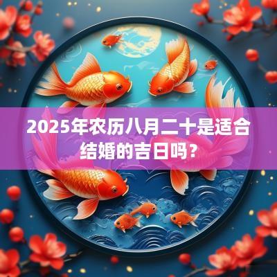 2025年农历八月二十是适合结婚的吉日吗？