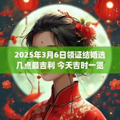 2025年3月6日领证结婚选几点最吉利 今天吉时一览