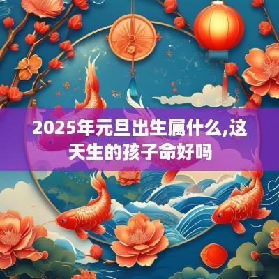 2025年元旦出生属什么,这天生的孩子命好吗