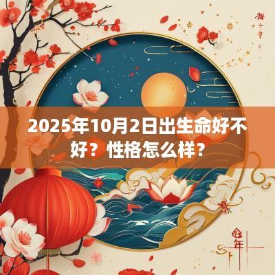 2025年10月2日出生命好不好？性格怎么样？