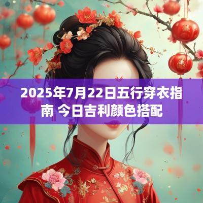2025年7月22日五行穿衣指南 今日吉利颜色搭配