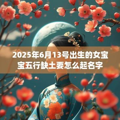 2025年6月13号出生的女宝宝五行缺土要怎么起名字