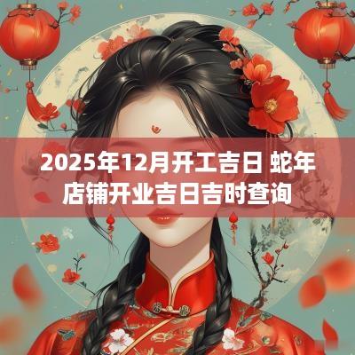 2025年12月开工吉日 蛇年店铺开业吉日吉时查询