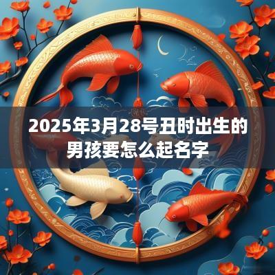 2025年3月28号丑时出生的男孩要怎么起名字