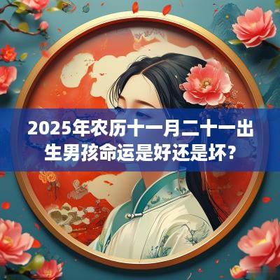 2025年农历十一月二十一出生男孩命运是好还是坏？