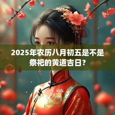 2025年农历八月初五是不是祭祀的黄道吉日？