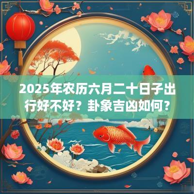 2025年农历六月二十日子出行好不好？卦象吉凶如何？