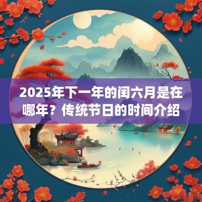 2025年下一年的闰六月是在哪年？传统节日的时间介绍