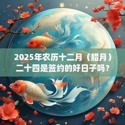 2025年农历十二月（腊月）二十四是签约的好日子吗？
