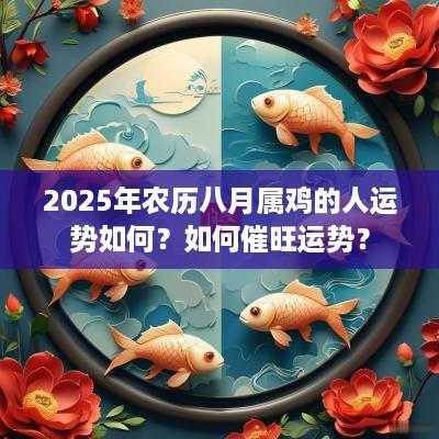2025年农历八月属鸡的人运势如何？如何催旺运势？