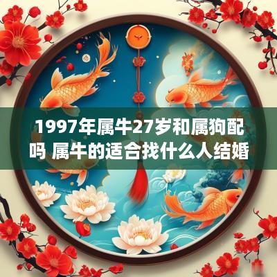 1997年属牛27岁和属狗配吗 属牛的适合找什么人结婚