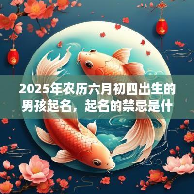 2025年农历六月初四出生的男孩起名，起名的禁忌是什么？