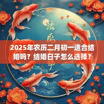 2025年农历二月初一适合结婚吗？结婚日子怎么选择？