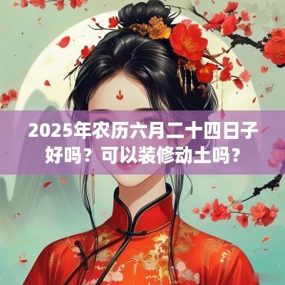2025年农历六月二十四日子好吗？可以装修动土吗？