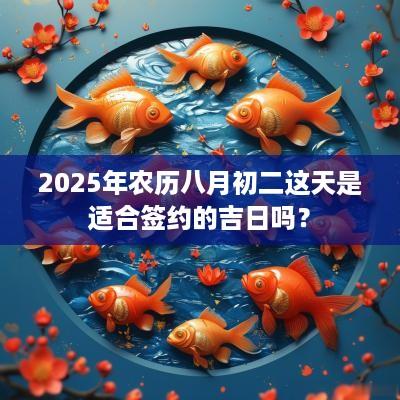 2025年农历八月初二这天是适合签约的吉日吗？