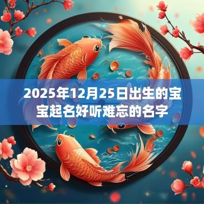 2025年12月25日出生的宝宝起名好听难忘的名字
