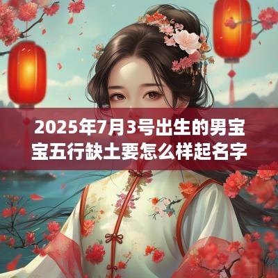 2025年7月3号出生的男宝宝五行缺土要怎么样起名字