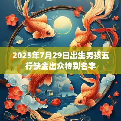 2025年7月29日出生男孩五行缺金出众特别名字