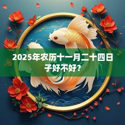 2025年农历十一月二十四日子好不好？