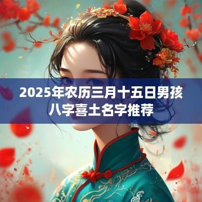 2025年农历三月十五日男孩八字喜土名字推荐
