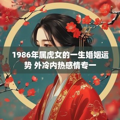 1986年属虎女的一生婚姻运势 外冷内热感情专一