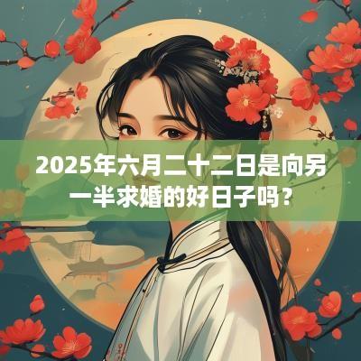 2025年六月二十二日是向另一半求婚的好日子吗？