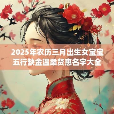 2025年农历三月出生女宝宝五行缺金温柔贤惠名字大全