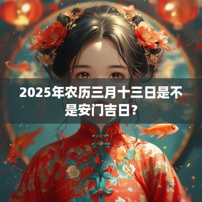 2025年农历三月十三日是不是安门吉日？