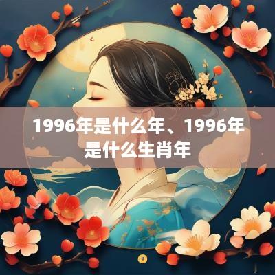 1996年是什么年、1996年是什么生肖年