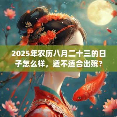 2025年农历八月二十三的日子怎么样，适不适合出殡？