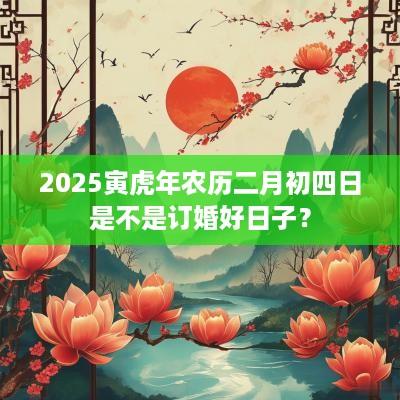 2025寅蛇年农历二月初四日是不是订婚好日子？