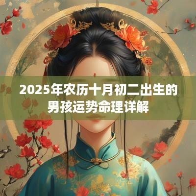 2025年农历十月初二出生的男孩运势命理详解