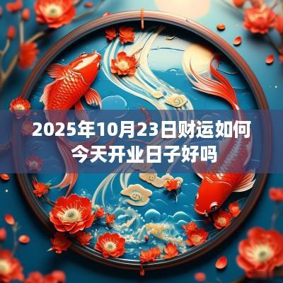 2025年10月23日财运如何 今天开业日子好吗