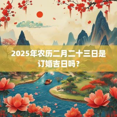 2025年农历二月二十三日是订婚吉日吗？