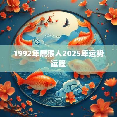 1992年属猴人2025年运势运程