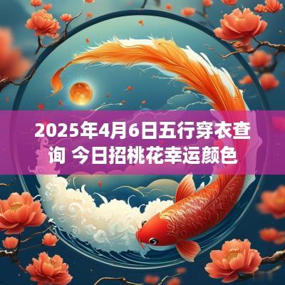 2025年4月6日五行穿衣查询 今日招桃花幸运颜色