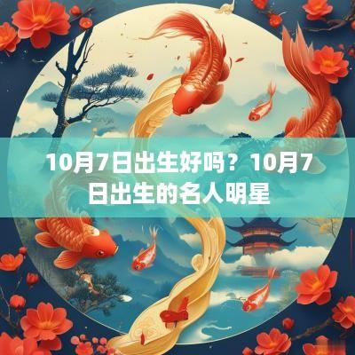 10月7日出生好吗？10月7日出生的名人明星