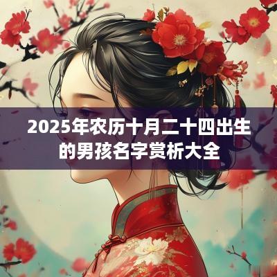 2025年农历十月二十四出生的男孩名字赏析大全