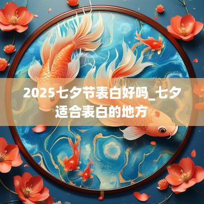 2025七夕节表白好吗_七夕适合表白的地方